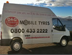 Mobile Tyre Van in Edinburgh - View larger image